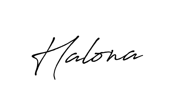 Design your own signature with our free online signature maker. With this signature software, you can create a handwritten (Antro_Vectra_Bolder) signature for name Halona. Halona signature style 7 images and pictures png