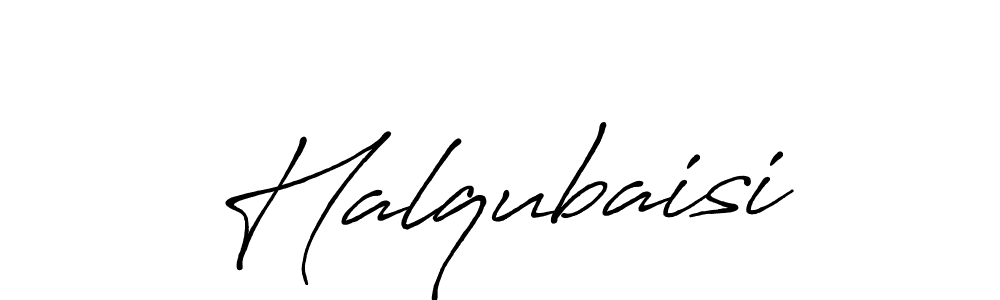 How to make Halqubaisi name signature. Use Antro_Vectra_Bolder style for creating short signs online. This is the latest handwritten sign. Halqubaisi signature style 7 images and pictures png