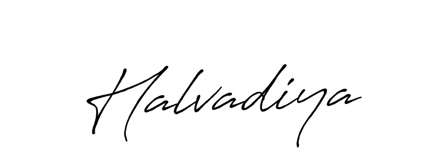 Halvadiya stylish signature style. Best Handwritten Sign (Antro_Vectra_Bolder) for my name. Handwritten Signature Collection Ideas for my name Halvadiya. Halvadiya signature style 7 images and pictures png