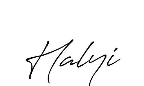 Also we have Halyi name is the best signature style. Create professional handwritten signature collection using Antro_Vectra_Bolder autograph style. Halyi signature style 7 images and pictures png