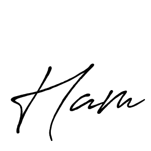 if you are searching for the best signature style for your name Ham. so please give up your signature search. here we have designed multiple signature styles  using Antro_Vectra_Bolder. Ham signature style 7 images and pictures png