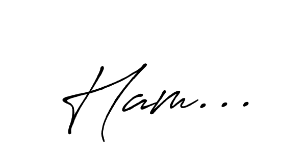 Also You can easily find your signature by using the search form. We will create Ham... name handwritten signature images for you free of cost using Antro_Vectra_Bolder sign style. Ham... signature style 7 images and pictures png