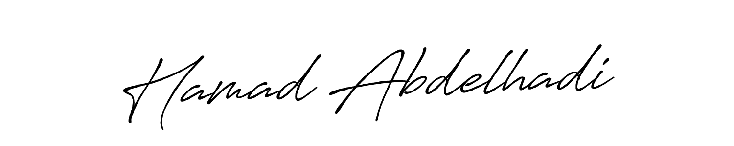 Also we have Hamad Abdelhadi name is the best signature style. Create professional handwritten signature collection using Antro_Vectra_Bolder autograph style. Hamad Abdelhadi signature style 7 images and pictures png