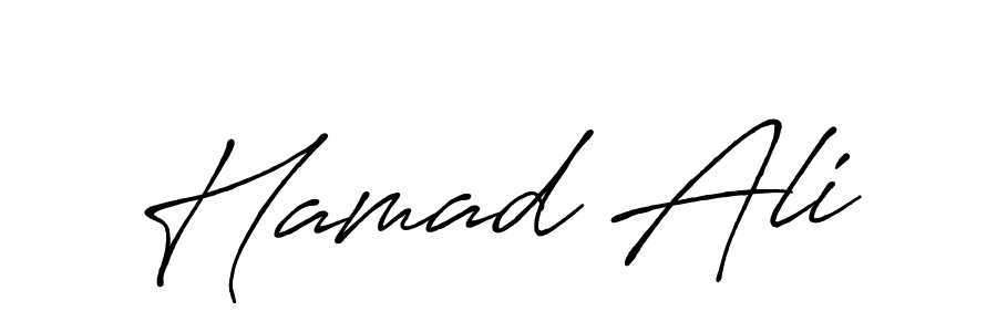 Create a beautiful signature design for name Hamad Ali. With this signature (Antro_Vectra_Bolder) fonts, you can make a handwritten signature for free. Hamad Ali signature style 7 images and pictures png