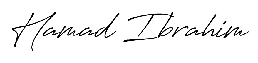 The Antro_Vectra_Bolder font gives name Hamad Ibrahim a signature that looks effortless yet distinguished. Download high-res PNG instantly. Hamad Ibrahim signature style 7 images and pictures png