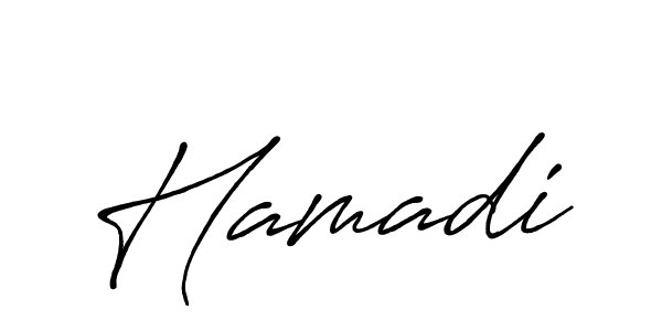 Hamadi stylish signature style. Best Handwritten Sign (Antro_Vectra_Bolder) for my name. Handwritten Signature Collection Ideas for my name Hamadi. Hamadi signature style 7 images and pictures png