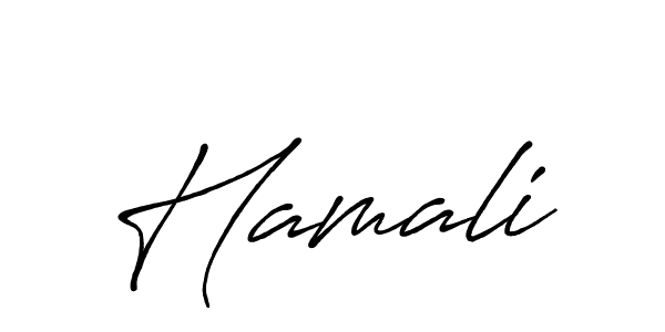 if you are searching for the best signature style for your name Hamali. so please give up your signature search. here we have designed multiple signature styles  using Antro_Vectra_Bolder. Hamali signature style 7 images and pictures png