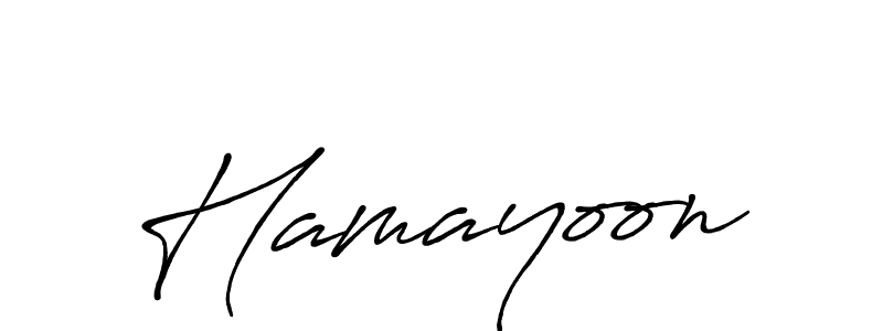 Also we have Hamayoon name is the best signature style. Create professional handwritten signature collection using Antro_Vectra_Bolder autograph style. Hamayoon signature style 7 images and pictures png