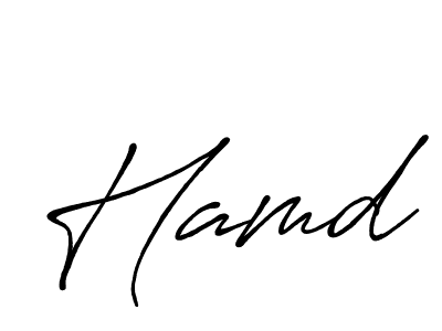Hamd stylish signature style. Best Handwritten Sign (Antro_Vectra_Bolder) for my name. Handwritten Signature Collection Ideas for my name Hamd. Hamd signature style 7 images and pictures png