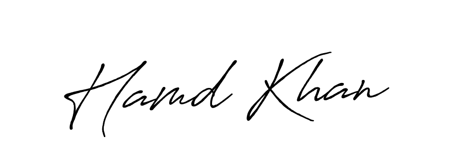 You should practise on your own different ways (Antro_Vectra_Bolder) to write your name (Hamd Khan) in signature. don't let someone else do it for you. Hamd Khan signature style 7 images and pictures png