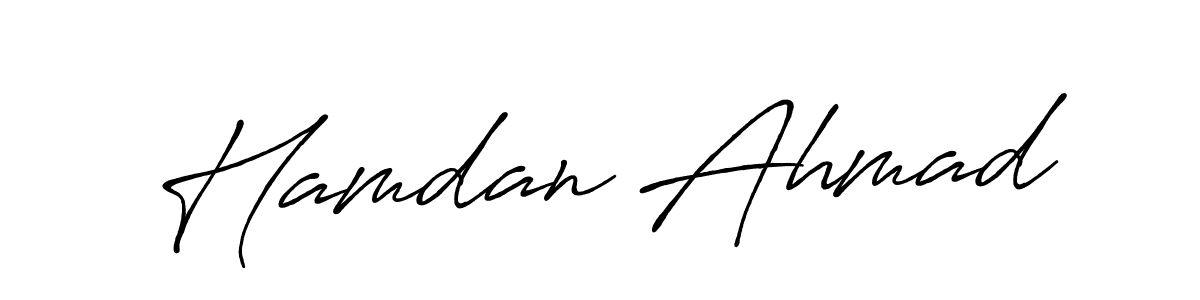 Make a short Hamdan Ahmad signature style. Manage your documents anywhere anytime using Antro_Vectra_Bolder. Create and add eSignatures, submit forms, share and send files easily. Hamdan Ahmad signature style 7 images and pictures png