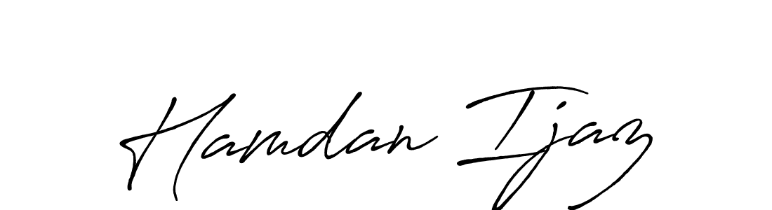 Antro_Vectra_Bolder is a professional signature style that is perfect for those who want to add a touch of class to their signature. It is also a great choice for those who want to make their signature more unique. Get Hamdan Ijaz name to fancy signature for free. Hamdan Ijaz signature style 7 images and pictures png
