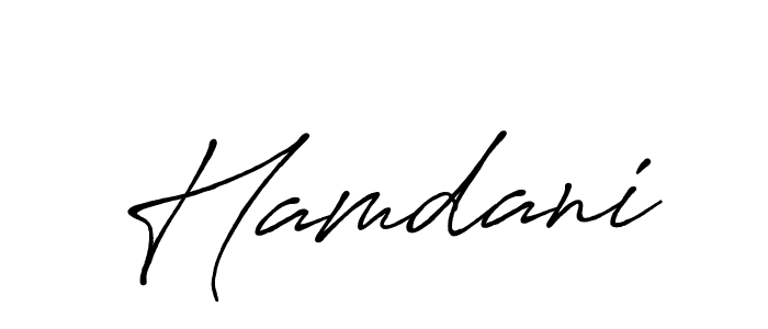 Hamdani stylish signature style. Best Handwritten Sign (Antro_Vectra_Bolder) for my name. Handwritten Signature Collection Ideas for my name Hamdani. Hamdani signature style 7 images and pictures png