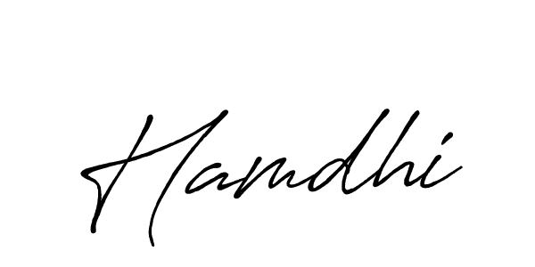 Design your own signature with our free online signature maker. With this signature software, you can create a handwritten (Antro_Vectra_Bolder) signature for name Hamdhi. Hamdhi signature style 7 images and pictures png