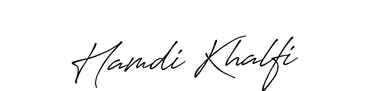 Also we have Hamdi Khalfi name is the best signature style. Create professional handwritten signature collection using Antro_Vectra_Bolder autograph style. Hamdi Khalfi signature style 7 images and pictures png