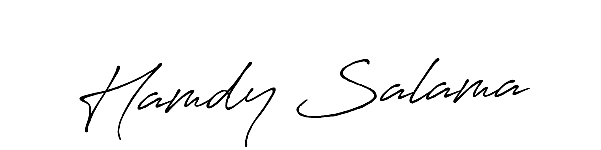 Also we have Hamdy Salama name is the best signature style. Create professional handwritten signature collection using Antro_Vectra_Bolder autograph style. Hamdy Salama signature style 7 images and pictures png