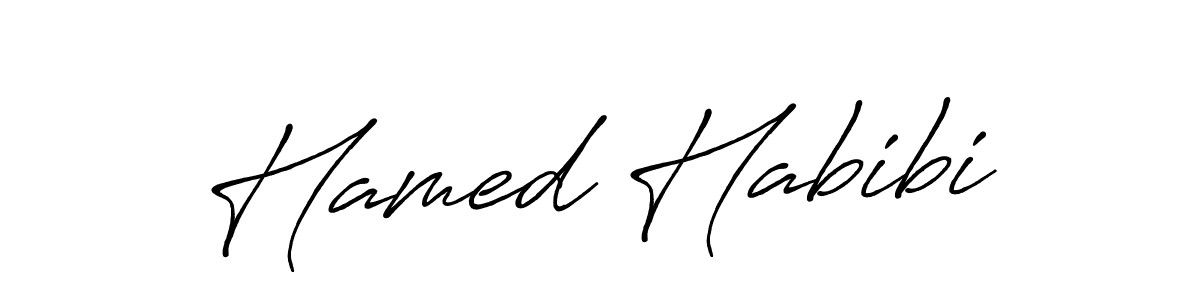 Also You can easily find your signature by using the search form. We will create Hamed Habibi name handwritten signature images for you free of cost using Antro_Vectra_Bolder sign style. Hamed Habibi signature style 7 images and pictures png