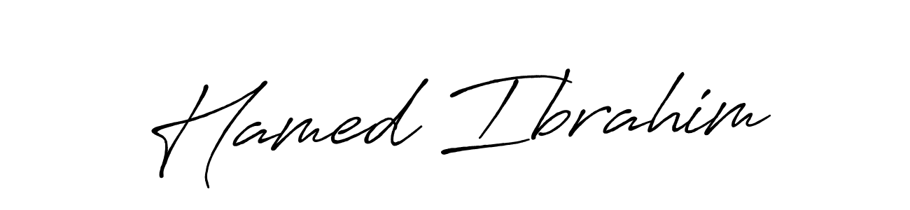 How to make Hamed Ibrahim signature? Antro_Vectra_Bolder is a professional autograph style. Create handwritten signature for Hamed Ibrahim name. Hamed Ibrahim signature style 7 images and pictures png