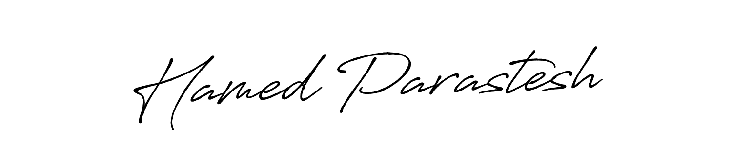 How to make Hamed Parastesh name signature. Use Antro_Vectra_Bolder style for creating short signs online. This is the latest handwritten sign. Hamed Parastesh signature style 7 images and pictures png