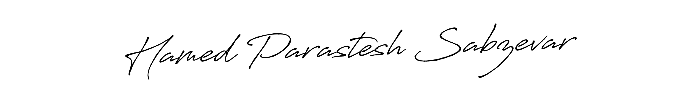 Make a beautiful signature design for name Hamed Parastesh Sabzevar. With this signature (Antro_Vectra_Bolder) style, you can create a handwritten signature for free. Hamed Parastesh Sabzevar signature style 7 images and pictures png