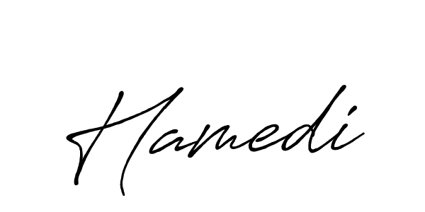 Also we have Hamedi name is the best signature style. Create professional handwritten signature collection using Antro_Vectra_Bolder autograph style. Hamedi signature style 7 images and pictures png