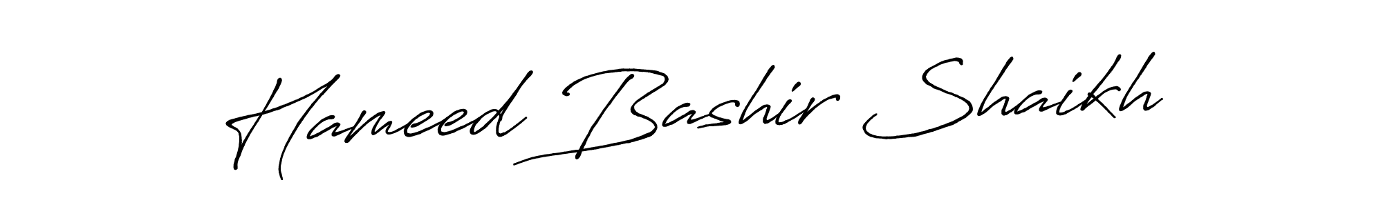 Antro_Vectra_Bolder is a professional signature style that is perfect for those who want to add a touch of class to their signature. It is also a great choice for those who want to make their signature more unique. Get Hameed Bashir Shaikh name to fancy signature for free. Hameed Bashir Shaikh signature style 7 images and pictures png