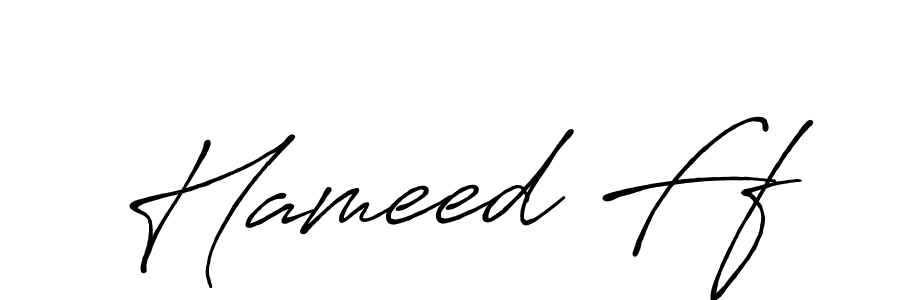 Also we have Hameed Ff name is the best signature style. Create professional handwritten signature collection using Antro_Vectra_Bolder autograph style. Hameed Ff signature style 7 images and pictures png