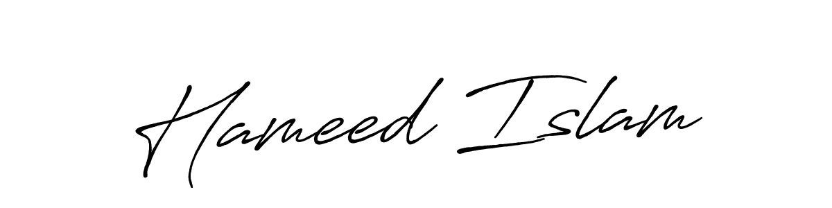 Similarly Antro_Vectra_Bolder is the best handwritten signature design. Signature creator online .You can use it as an online autograph creator for name Hameed Islam. Hameed Islam signature style 7 images and pictures png
