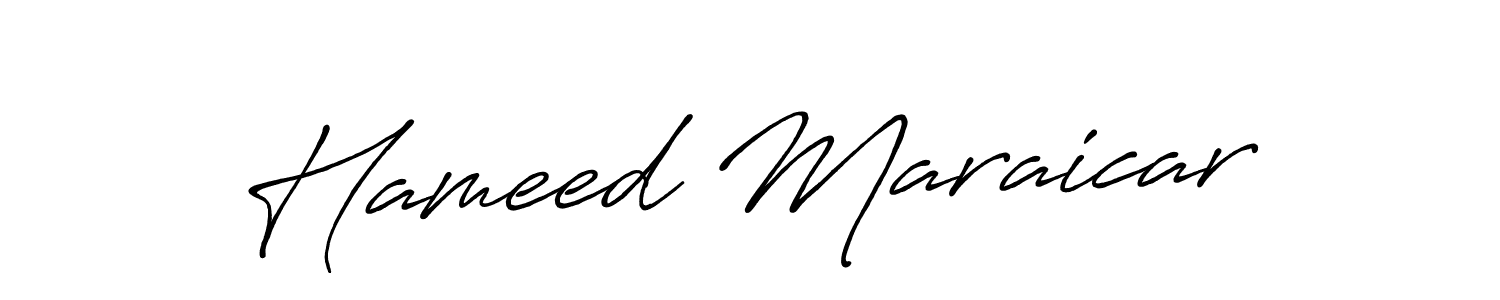 Create a beautiful signature design for name Hameed Maraicar. With this signature (Antro_Vectra_Bolder) fonts, you can make a handwritten signature for free. Hameed Maraicar signature style 7 images and pictures png