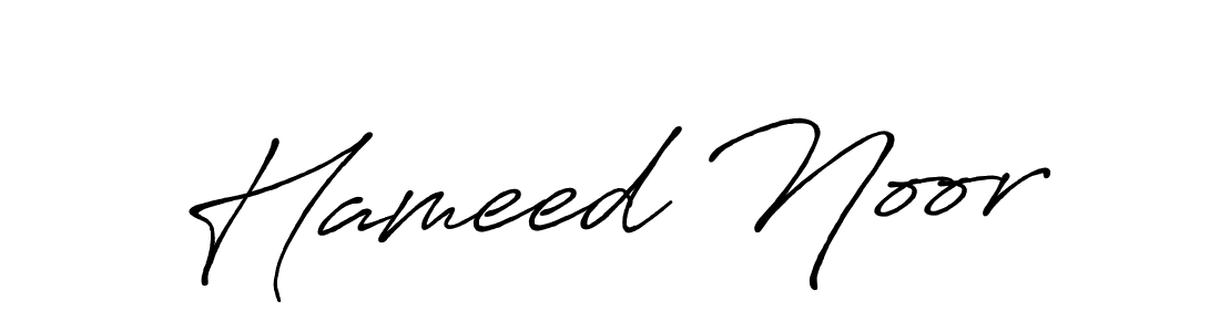 Also we have Hameed Noor name is the best signature style. Create professional handwritten signature collection using Antro_Vectra_Bolder autograph style. Hameed Noor signature style 7 images and pictures png