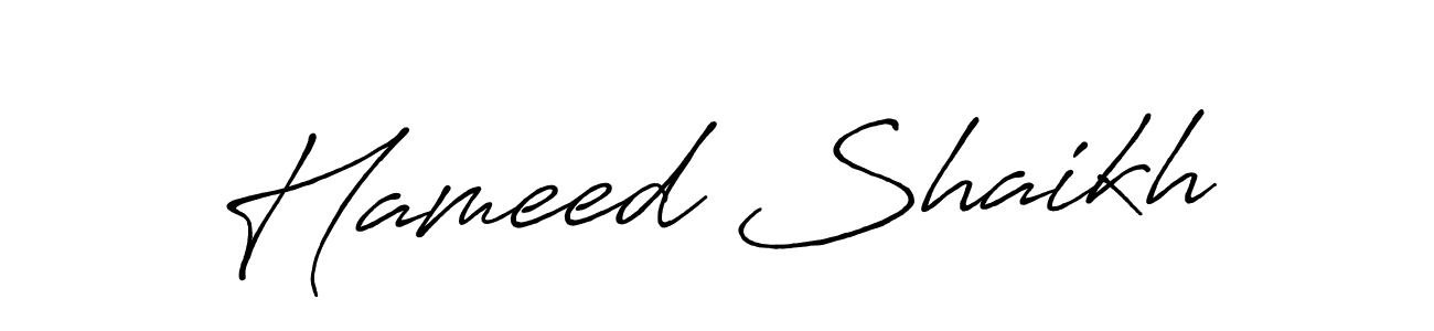 Make a beautiful signature design for name Hameed Shaikh. Use this online signature maker to create a handwritten signature for free. Hameed Shaikh signature style 7 images and pictures png