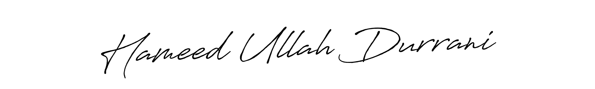 Use a signature maker to create a handwritten signature online. With this signature software, you can design (Antro_Vectra_Bolder) your own signature for name Hameed Ullah Durrani. Hameed Ullah Durrani signature style 7 images and pictures png