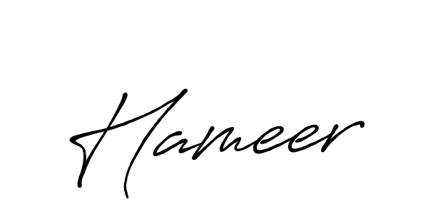 Design your own signature with our free online signature maker. With this signature software, you can create a handwritten (Antro_Vectra_Bolder) signature for name Hameer. Hameer signature style 7 images and pictures png