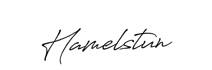 The best way (Antro_Vectra_Bolder) to make a short signature is to pick only two or three words in your name. The name Hamelstun include a total of six letters. For converting this name. Hamelstun signature style 7 images and pictures png