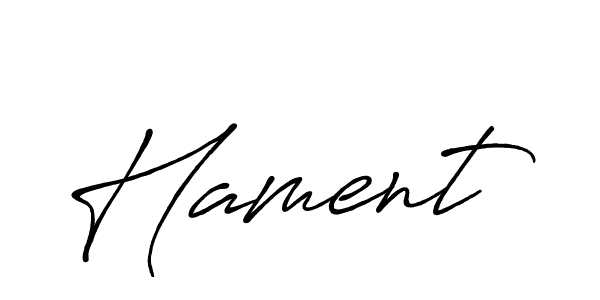 How to make Hament name signature. Use Antro_Vectra_Bolder style for creating short signs online. This is the latest handwritten sign. Hament signature style 7 images and pictures png