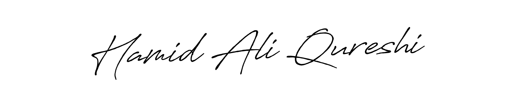 This is the best signature style for the Hamid Ali Qureshi name. Also you like these signature font (Antro_Vectra_Bolder). Mix name signature. Hamid Ali Qureshi signature style 7 images and pictures png