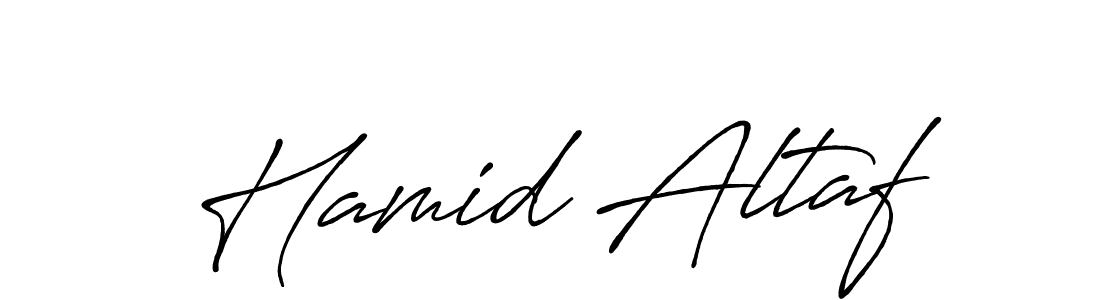 The best way (Antro_Vectra_Bolder) to make a short signature is to pick only two or three words in your name. The name Hamid Altaf include a total of six letters. For converting this name. Hamid Altaf signature style 7 images and pictures png