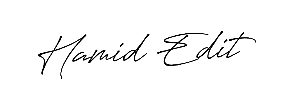 It looks lik you need a new signature style for name Hamid Edit. Design unique handwritten (Antro_Vectra_Bolder) signature with our free signature maker in just a few clicks. Hamid Edit signature style 7 images and pictures png
