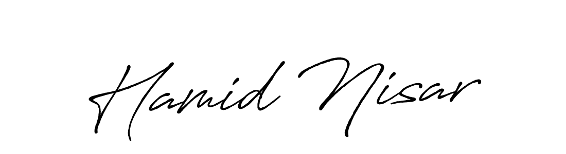 Make a short Hamid Nisar signature style. Manage your documents anywhere anytime using Antro_Vectra_Bolder. Create and add eSignatures, submit forms, share and send files easily. Hamid Nisar signature style 7 images and pictures png