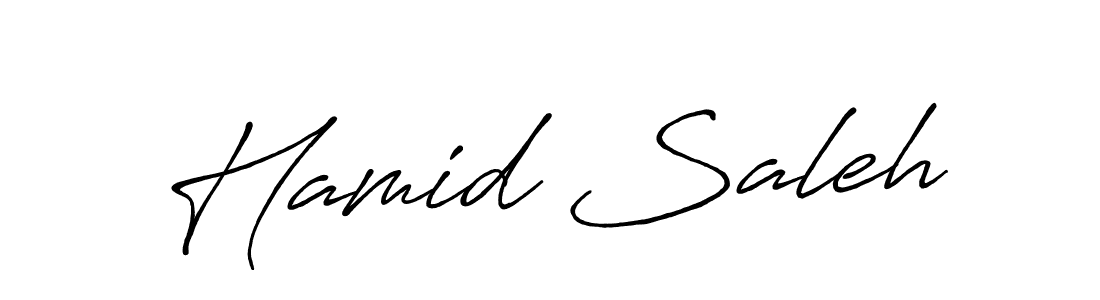 Design your own signature with our free online signature maker. With this signature software, you can create a handwritten (Antro_Vectra_Bolder) signature for name Hamid Saleh. Hamid Saleh signature style 7 images and pictures png