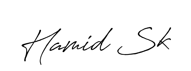 You should practise on your own different ways (Antro_Vectra_Bolder) to write your name (Hamid Sk) in signature. don't let someone else do it for you. Hamid Sk signature style 7 images and pictures png