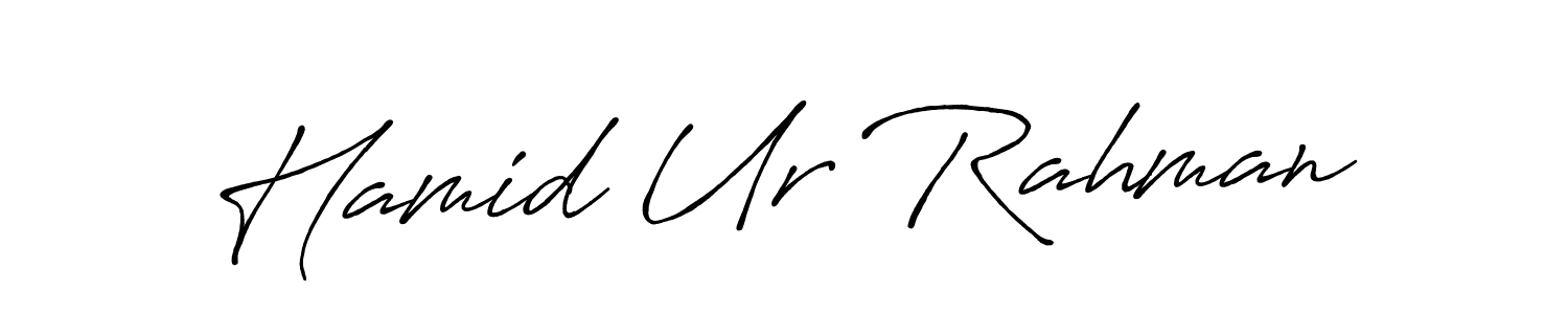 Design your own signature with our free online signature maker. With this signature software, you can create a handwritten (Antro_Vectra_Bolder) signature for name Hamid Ur Rahman. Hamid Ur Rahman signature style 7 images and pictures png