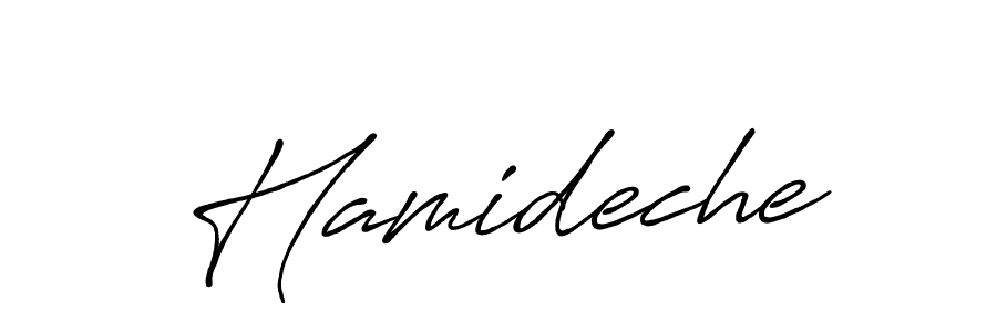 Make a beautiful signature design for name Hamideche. Use this online signature maker to create a handwritten signature for free. Hamideche signature style 7 images and pictures png
