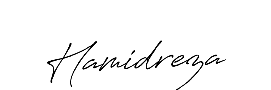 How to make Hamidreza name signature. Use Antro_Vectra_Bolder style for creating short signs online. This is the latest handwritten sign. Hamidreza signature style 7 images and pictures png