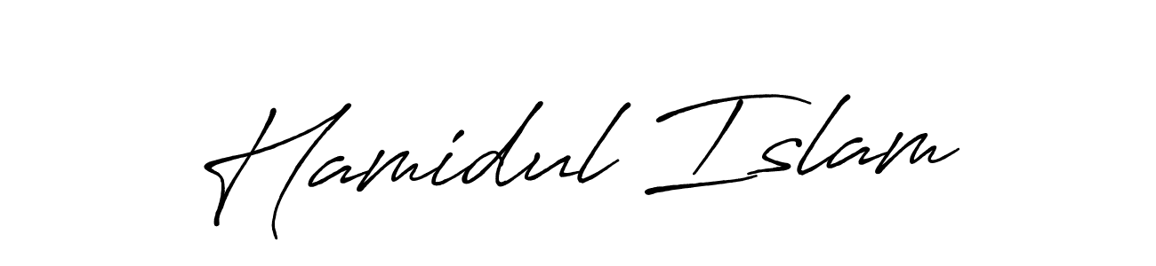 It looks lik you need a new signature style for name Hamidul Islam. Design unique handwritten (Antro_Vectra_Bolder) signature with our free signature maker in just a few clicks. Hamidul Islam signature style 7 images and pictures png