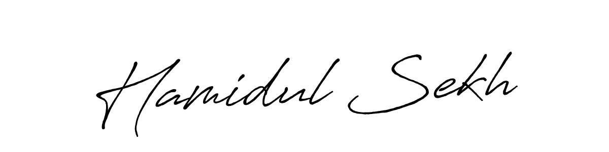 Make a short Hamidul Sekh signature style. Manage your documents anywhere anytime using Antro_Vectra_Bolder. Create and add eSignatures, submit forms, share and send files easily. Hamidul Sekh signature style 7 images and pictures png