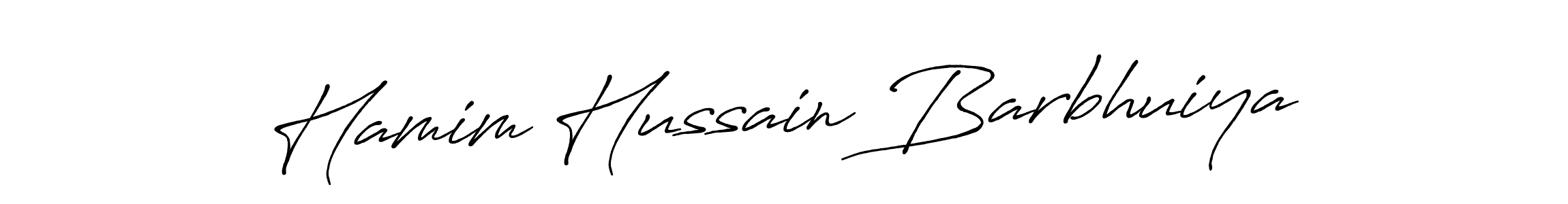 Use a signature maker to create a handwritten signature online. With this signature software, you can design (Antro_Vectra_Bolder) your own signature for name Hamim Hussain Barbhuiya. Hamim Hussain Barbhuiya signature style 7 images and pictures png