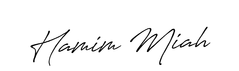 Create a beautiful signature design for name Hamim Miah. With this signature (Antro_Vectra_Bolder) fonts, you can make a handwritten signature for free. Hamim Miah signature style 7 images and pictures png