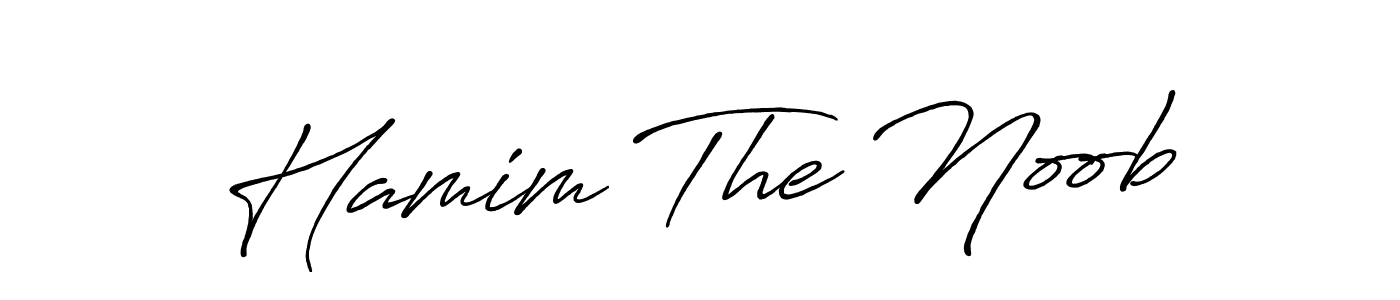 You should practise on your own different ways (Antro_Vectra_Bolder) to write your name (Hamim The Noob) in signature. don't let someone else do it for you. Hamim The Noob signature style 7 images and pictures png