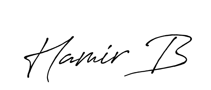 Once you've used our free online signature maker to create your best signature Antro_Vectra_Bolder style, it's time to enjoy all of the benefits that Hamir B name signing documents. Hamir B signature style 7 images and pictures png